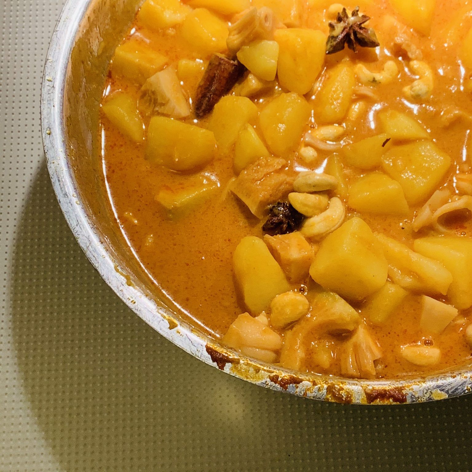 Massaman-Curry mit Jackfriuit vegan