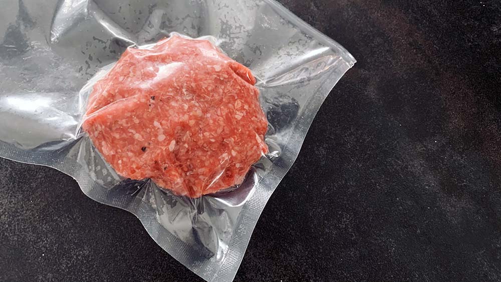 Burger sous vide