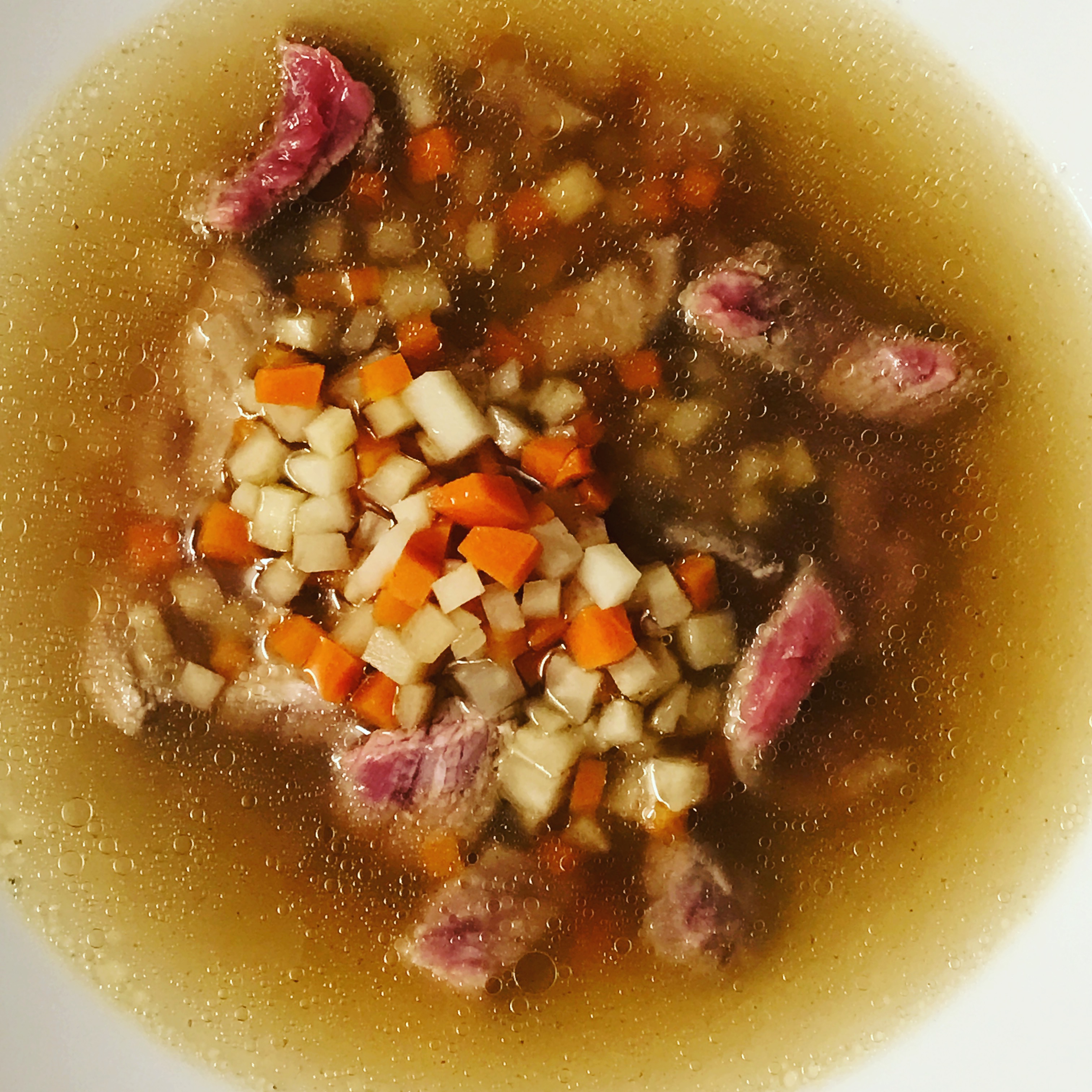 Einfache und schnelle Ochsenschwanz-Suppe